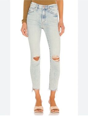 Mother The Stunner Zip Ankle Step Fray